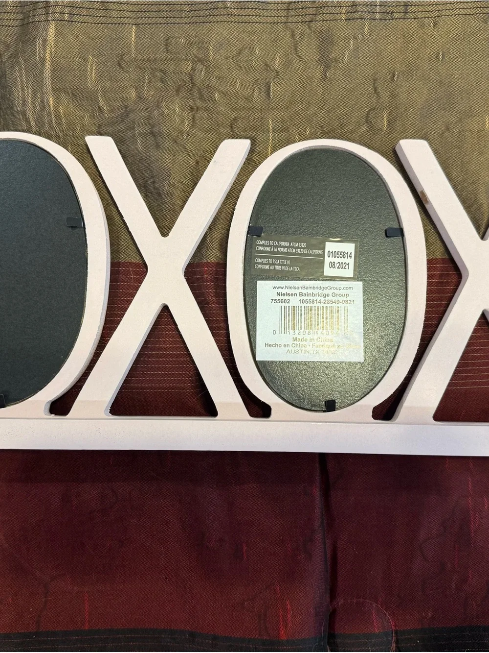 Burnes Of Boston Pink XOXO Photo Frame